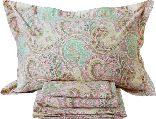 Miniatura 22 de FADFAY Juego de sábanas de rosas blancas, ropa de cama vintage floral de rosas, ropa de cama estilo rústico, 100% algodón egipcio percal, 800 hilos