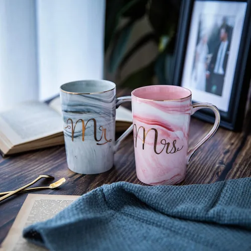Miniatura 7 de Jumway Tazas de Café Mr and Mrs – Regalos de Boda para Novia y Novio – Regalos para Despedida de Soltera, Compromiso, Boda y Aniversario de Parejas