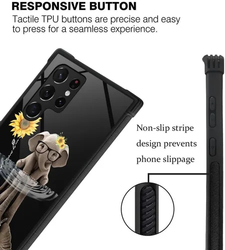 Miniatura 605 de CARLOCA Funda compatible con Samsung Galaxy S22 Ultra, diseño gráfico de Star Howling Wolfs Samsung Galaxy S22 Ultra, diseño gráfico, a prueba