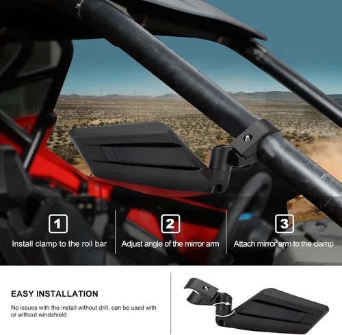 Miniatura 4 de KIWI MASTER Espejos retrovisores centrales y laterales para Honda Talon 1000R 1000X 1000X4 1000R4 2019-2025 Accesorios Espejos retrovisores Espejos