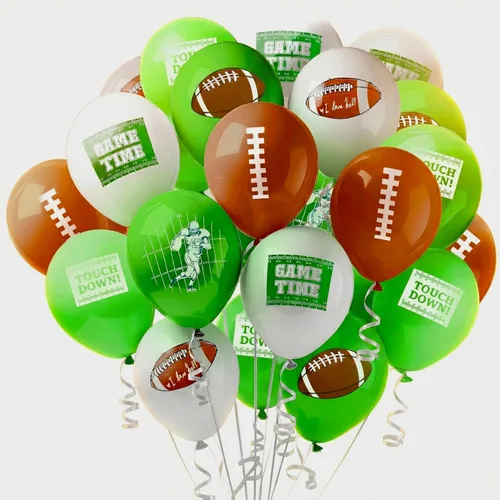 Miniatura 17 de KatchOn, Globos de baloncesto grandes de papel de aluminio color naranja, 18 pulgadas, paquete de 10 unidades, decoraciones de baloncesto