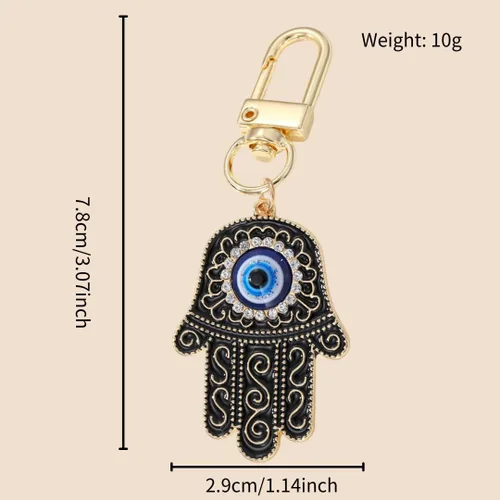 Miniatura 2 de Llavero de mano Hamsa de mal de ojo para llavero de coche, bolso de buena suerte, amuleto