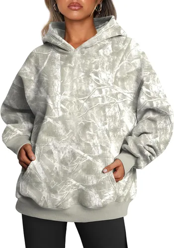 Miniatura 245 de Trendy Queen - Sudaderas extragrandes con capucha para mujer, suéteres de manga larga, sin botones, de vellón, de otoño, ropa de invierno