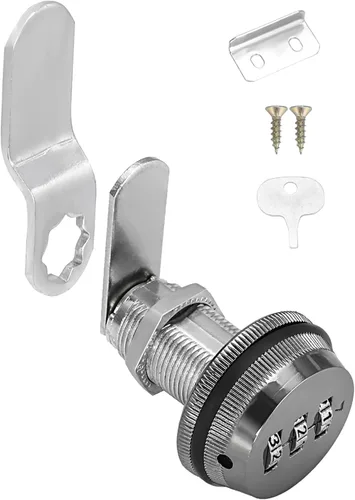 CozyTower Cerradura de combinación de números para archivador, cerradura de leva sin llave de 1-1/8 pulgadas para buzón de cajón de escritorio