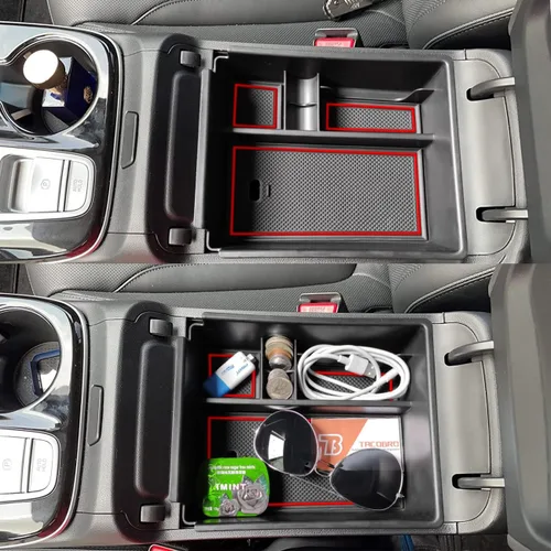 Miniatura 3 de Organizador de Consola Central TACOBRO Compatible con Hyundai 2022-2024 Tucson Plug-in Hybrid/Hybrid todos los acabados y Tucson Gas Limited y Santa