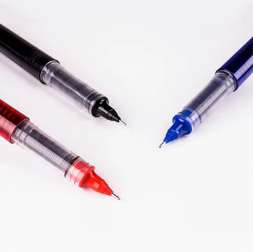 Miniatura 5 de EYEYE Bolígrafos de tinta líquida de 3 colores, 16 paquetes (8 negros, 4 azules y 4 rojos), bolígrafo de gel de secado rápido, punta de aguja fina