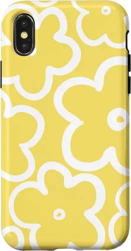 Miniatura 5 de iPhone 16 Cute Flower Pattern Wildflower Lemon Yellow and White Floral Case