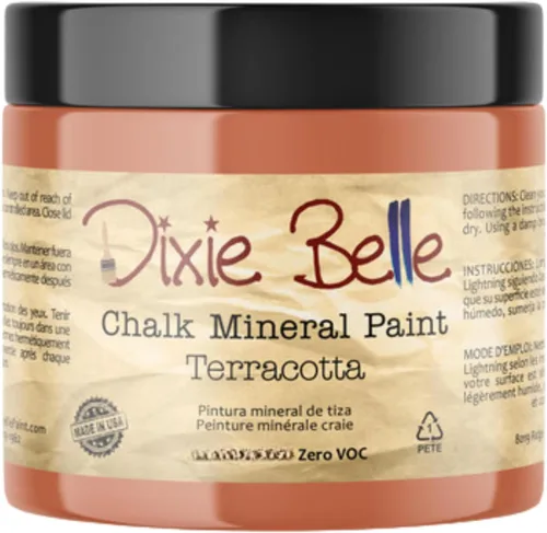 Miniatura 389 de Dixie Belle Paint Company - Pintura con acabado de tiza para muebles, color negro (Caviar), 1 galón, 128 fl oz, pintura mineral color rosa intenso