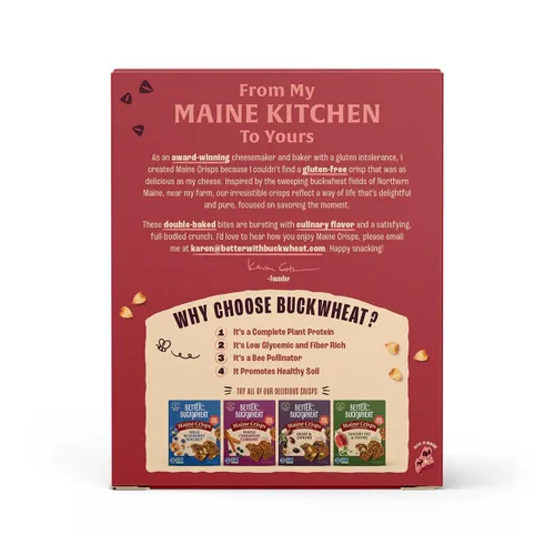 Miniatura 3 de Maine Crisp Galletas Crujientes de Arándano Rojo y Almendra - Galletas Sin Gluten - Galletas para Aperitivo, Sin Granos, Sin OMG - Sabor Dulce