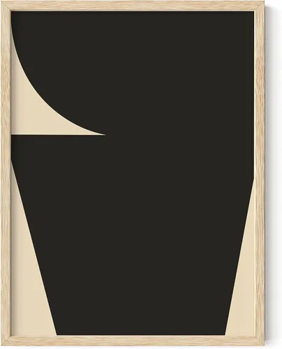 Miniatura 13 de HAUS AND HUES Póster de arte abstracto negro, impresión de pared abstracta negra, arte geométrico, decoración de arte abstracto, decoración de pared