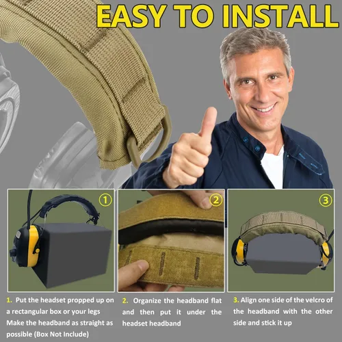 Miniatura 4 de PROHEAR HC01 Cubierta para Auriculares Orejeras Tácticas Avanzadas Cubierta Modular Compatible con 3M WorkTunes Peltor Howard Leight Impact Walkers