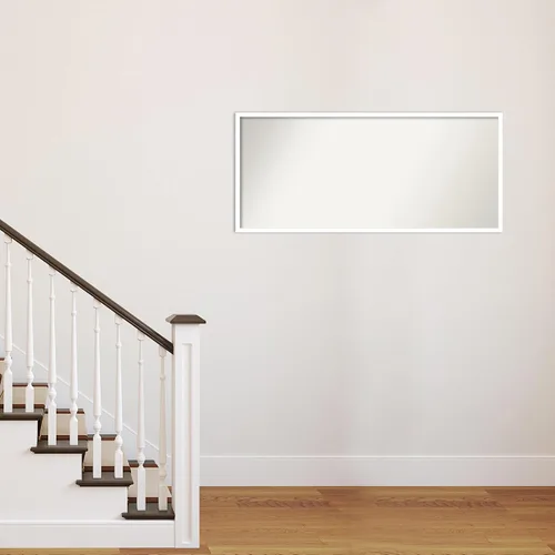 Miniatura 171 de Amanti Art Espejo de baño blanco para sobre el fregadero, 32 x 45 pulgadas, espejo de tocador rectangular blanco esbelto, marco de madera moderno