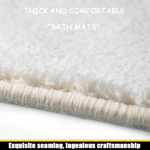 Miniatura 7 de Tapetes de baño ultra suaves y acogedores de dibujos animados, tapete de baño para sala de estar, tapete de baño antideslizante para puerta