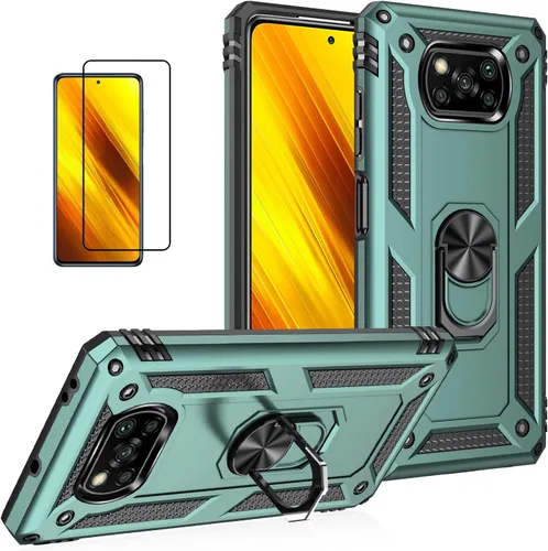Miniatura 104 de Funda para Xiaomi redmi Note 12 Pro Plus 5G con protector de pantalla, soporte delgado protección militar a prueba de golpes Armor Defender Funda