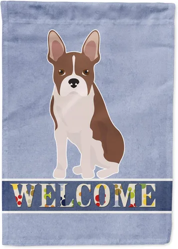 Miniatura 69 de Caroline's Treasures CK3647CHF - Bandera de bienvenida con diseño de bulldog francés, manga grande, para porche, para colgar en la pared, poliéster