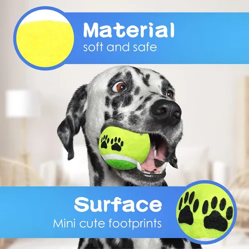 Miniatura 3 de Yunsailing 30 pelotas de tenis para perros, pelotas de tenis para mascotas, pelotas de entrenamiento para perros pequeños, medianos y grandes