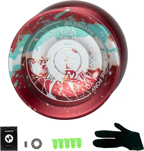 Miniatura 11 de LIXADA Yoyo Ball Aleación de aluminio con rodamientos sensibles y no respondentes+cuerda Yoyo+guante, juego de bolas de yoyo profesional portátil