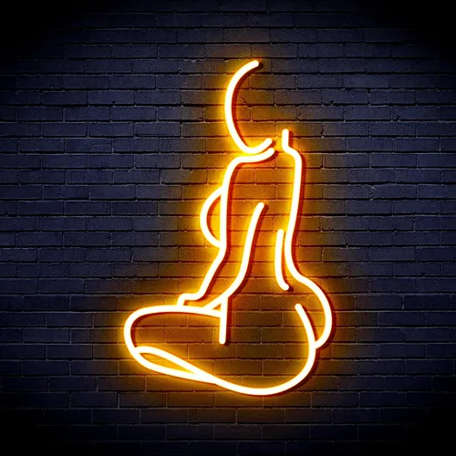 Miniatura 29 de ADVPRO Señora Back Shape Flex Silicone LED Neon Sign - Azul - st16s32-fnu0267-b