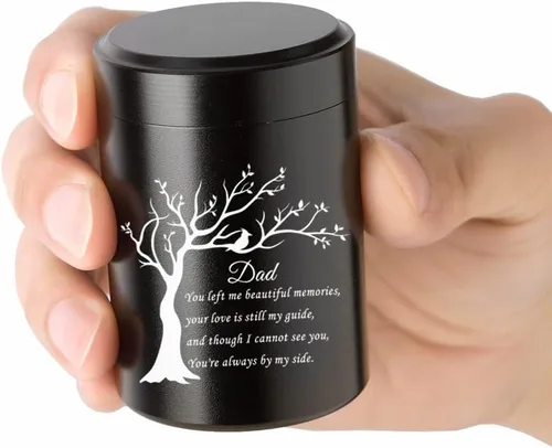 Miniatura 3 de RIPFEVURN Urnas pequeñas para cenizas humanas de 2.75 pulgadas, mini árbol de la vida, urnas de cremación para cenizas, adultos, hembras, hombres