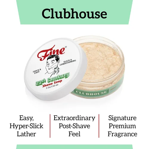 Miniatura 4 de Mr. Fine 21C Jabón de afeitar para hombre, construye espuma gruesa y fácil, protege de quemaduras e irritaciones por afeitar, sin