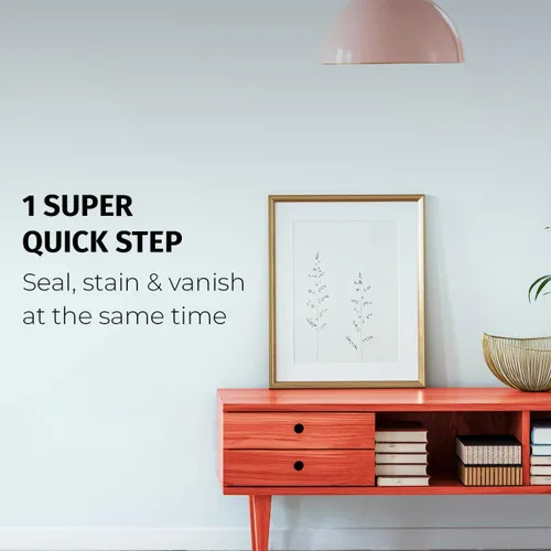 Miniatura 6 de SamaN Interior One Step Sellador, Tinte y Barniz para Madera – Tinte a Base de Aceite Sin Olor - Protección para Muebles y Madera Fina