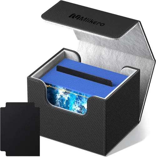 Miniatura 17 de Mlikero Paquete de 4 Cajas para Mazos de Cartas, Caja para Mazo Commander Contiene más de 400 Cartas con Funda Individual con 4 Separadores, Caja