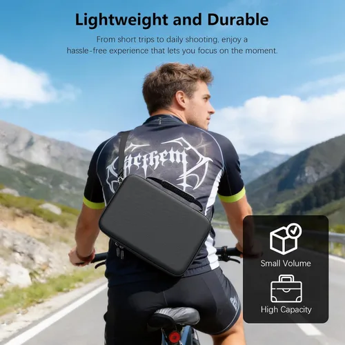 Miniatura 7 de AMAZEAR Funda de transporte para DJI Osmo Action 5 Pro, accesorios DJI Action5 Pro, protector compacto y rígido, bolsa de transporte portátil