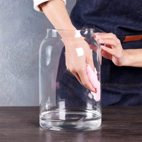 Miniatura 6 de SAIOOL Tarro para huevos, bote de cocina, tarros grandes de vidrio para almacenamiento de alimentos de 1 galón con tapa hermética, transparente