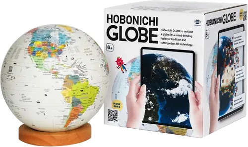Miniatura 5 de Hobonichi Globe - Globo interactivo AR de 7.9 pulgadas, fabricado en Japón con aplicación interactiva gratuita