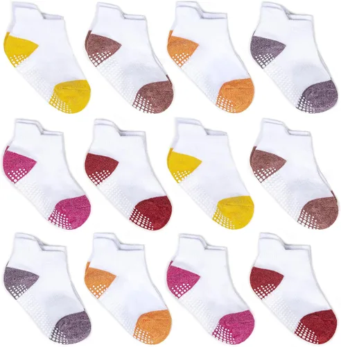 Miniatura 12 de Calcetines tobilleros antideslizantes Zaples para bebés con suelas antideslizantes para bebés, niños pequeños, niños y niñas
