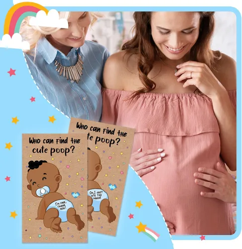Miniatura 5 de Ggjgrpx Tarjetas de juego para rascar para baby shower, 40 piezas de boletos de lotería afroamericanos, juegos de fiesta que encuentran un lindo