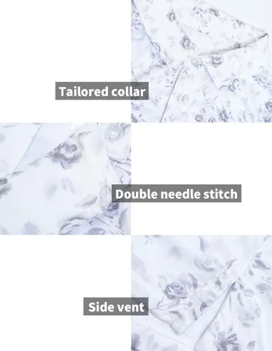 Miniatura 6 de Camisas de golf para hombre - Polo de manga corta con estampado de rendimiento que absorbe la humedad
