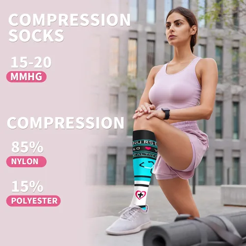Miniatura 51 de Sooverki - Calcetines de compresión de cobre para circulación, para mujeres y hombres, 6 pares, para correr, atletismo, medicina, enfermería, viajes