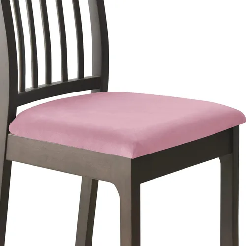 Miniatura 11 de Juego de 2 fundas elásticas para asiento de silla de comedor, de terciopelo suave, fundas protectoras universales extraíbles para sillas de comedor