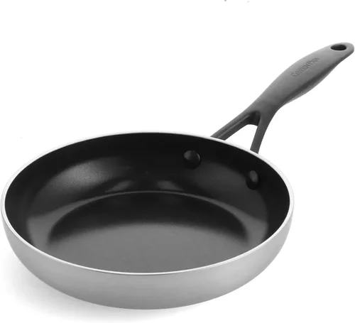 Miniatura 11 de GreenPan Venice Pro Noir - Juego de ollas y sartenes de cerámica saludable de acero inoxidable de tres capas, antiadherentes, mango negro mate, sin