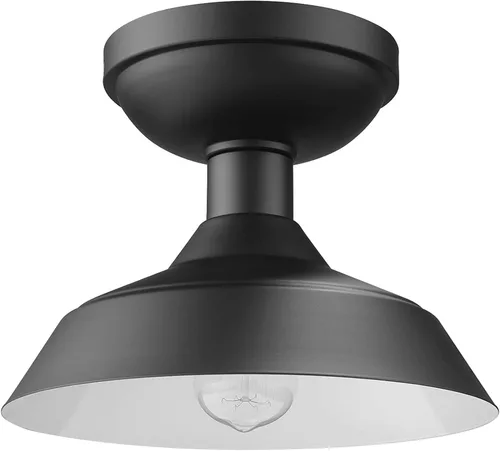 Miniatura 12 de GLOBE Electric 66000038 18.5W Lámpara de techo empotrable LED integrada para interior y exterior, blanco mate, acento en tono madera, mejoras