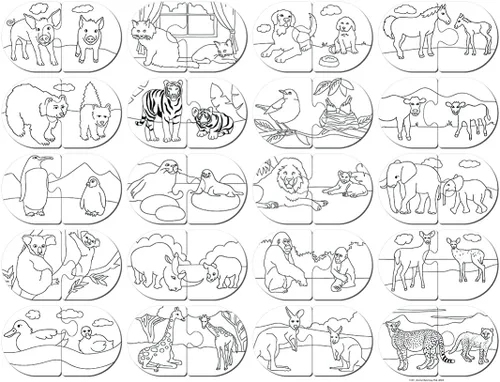 Miniatura 5 de MasterPieces Juegos para niños - Juego educativo de rompecabezas a juego de animales - Juego para niños y familia - Ríe y aprende