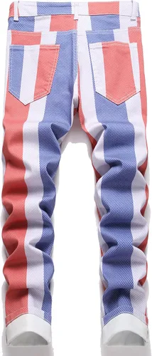 Miniatura 141 de Enrica Pantalones vaqueros estampados casuales para hombre