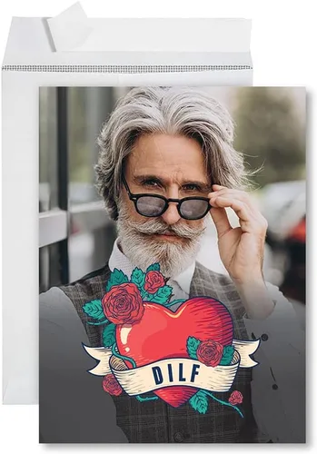 Miniatura 26 de Andaz Press Tarjeta divertida jumbo para el día del padre de 8.5 x 11 pulgadas con sobre, variedad de bromas de papá, regalo del día del padre
