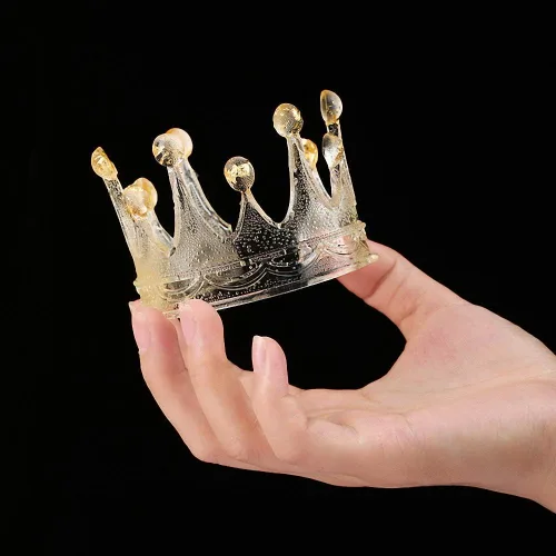 Miniatura 5 de Molde de silicona con forma de corona de círculo 3D, moldes de chocolate, molde de caramelo Sugarcraft, molde de pasta de goma, pastel de magdalena