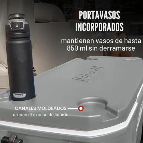 Miniatura 7 de Coleman Classic Series - Enfriador portátil aislado con ruedas, resistente a fugas, para exteriores, mantiene el hielo hasta 5 días, 100 cuartos