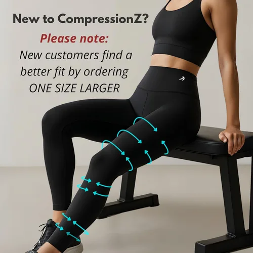 Miniatura 2 de CompressionZ - Leggings de compresión de cintura alta para mujer, para hacer yoga, correr, ir al gimnasio, fitness y entrenar a diario, pantalones