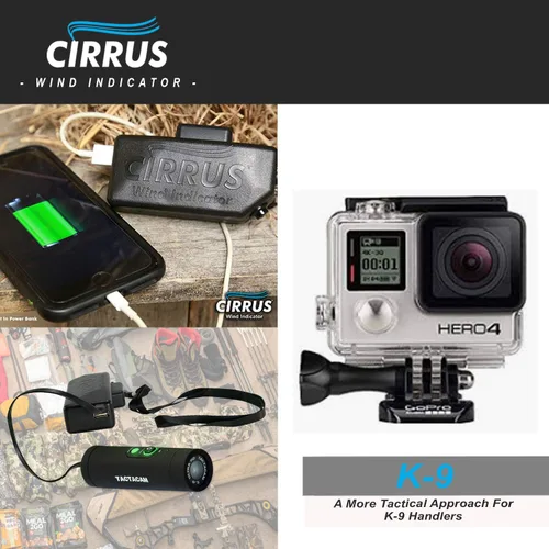 Miniatura 9 de Cirrus Indicador de viento - K9 Indicador de humo de entrenamiento de aroma para perros con linterna LED y banco de energía - Detector recargable