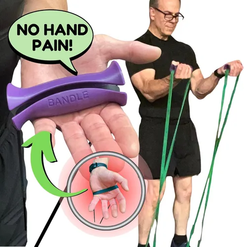 Miniatura 2 de Bandle™ - Verdaderas asas ergonómicas para bandas de resistencia Libera todo el potencial de entrenamientos de cuerpo completo sin dolor