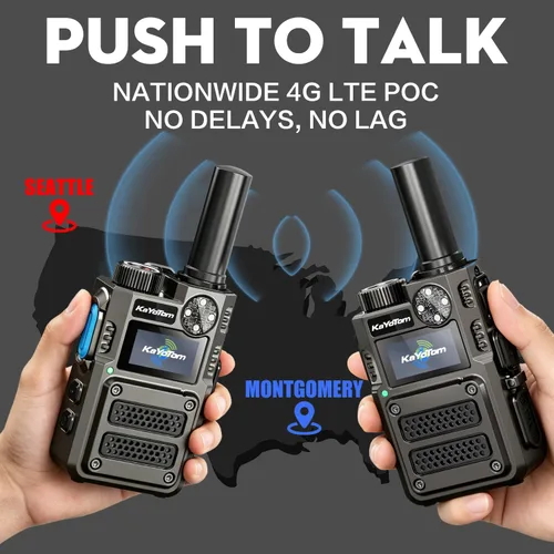 Miniatura 3 de Walkie Talkies de largo alcance ilimitado gratuito de por vida para adultos, radios bidireccionales rápidas 4G LTE PoC de larga distancia
