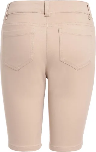 Miniatura 2 de Nautica Bermudas de uniforme escolar para niña, ajuste y material elástico, botón sintético y bolsillos funcionales, Caqui