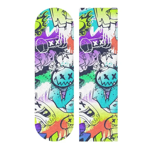 Miniatura 9 de Kigai Cinta de agarre para patineta con purpurina rosa, sin burbujas, antideslizante, papel de lija para tabla rodante, 33 x 9 pulgadas