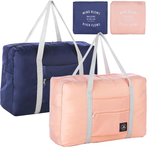 Bolsa de viaje plegable, 2 piezas, bolsa de equipaje Spirit Airlines, artículo personal, bolsa de gimnasio deportiva resistente al agua, bolsas de