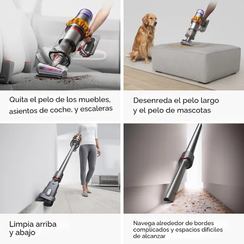 Miniatura 8 de Dyson V15 Detect - Aspiradora inalámbrica (amarillo/níquel)
