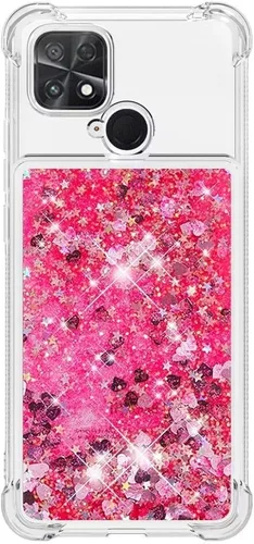 Miniatura 90 de Glitter Sparkle Moving Quicksand Flowing Cover para Xiaomi Redmi Note 10S Bling Liquid Clear Star Heart Silicona Bumper Funda transparente de goma a